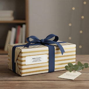 Modern simple minimal chic return address label