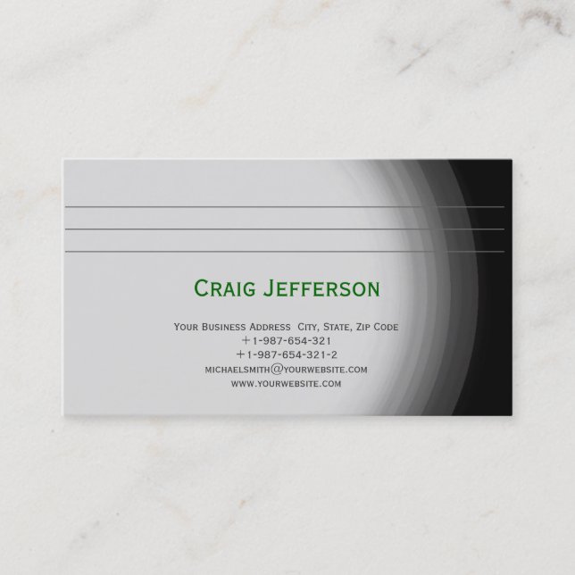 Modern Simple Minimal Consultant Business Card (Front)