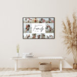 modern simple minimal multi photo family gift poster<br><div class="desc">Modern script elegant minimal black and white multi photo collage photograph family home decor gift. A stylish bold way to show your family photographs.</div>