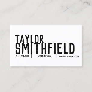 modern simple minimal trendy business card design