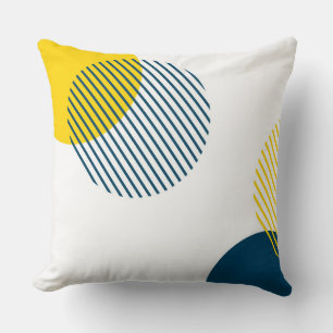 Modern, simple, minimal, trendy urban abstract art cushion