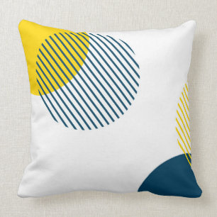 Modern, simple, minimal, trendy urban abstract art cushion