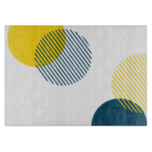 Modern, simple, minimal, trendy urban abstract art cutting board