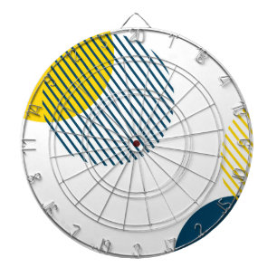 Modern, simple, minimal, trendy urban abstract art dartboard