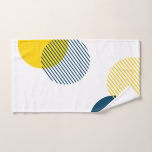 Modern, simple, minimal, trendy urban abstract art hand towel