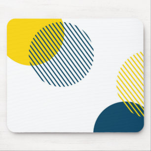 Modern, simple, minimal, trendy urban abstract art mouse pad