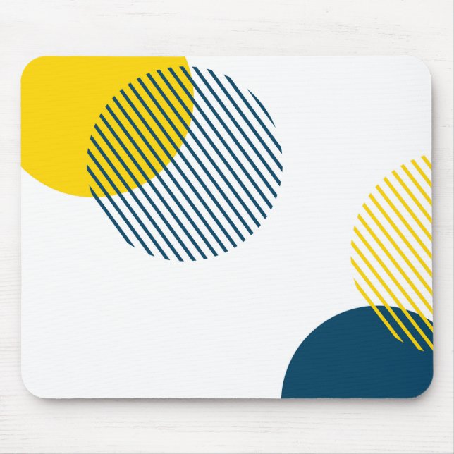 Modern, simple, minimal, trendy urban abstract art mouse pad (Front)