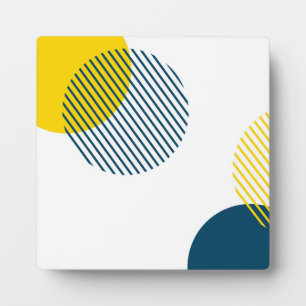 Modern, simple, minimal, trendy urban abstract art plaque