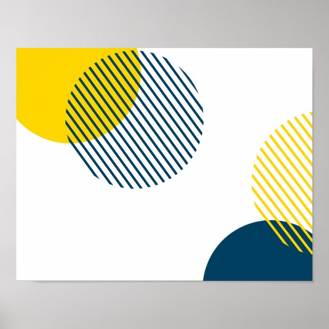 Modern, simple, minimal, trendy urban abstract art poster (Front)