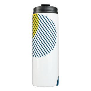 Modern, simple, minimal, trendy urban abstract art thermal tumbler