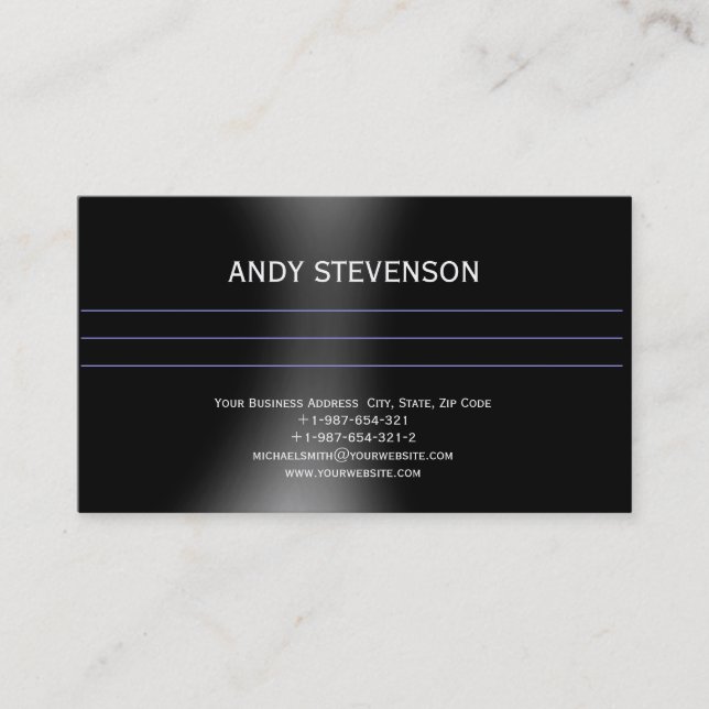 Modern Simple Minimalist Business Card (Front)