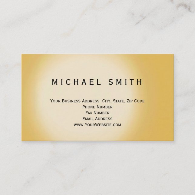 Modern Simple Minimalist Business Card (Front)