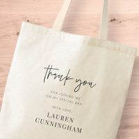 Modern Simple Minimalist Chic Thank You