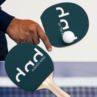 Modern Simple Minimalist Design for Dad Ping Pong Paddle