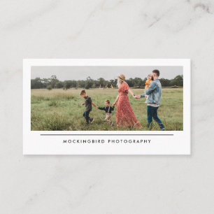 Modern Simple Minimalist Family Photography Business Card