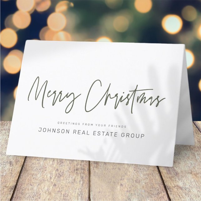 Modern Simple Minimalist Playful Typography Holiday Card (Creator Uploaded)