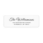 Modern Simple Minimalist Script Return Address