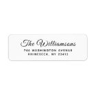 Modern Simple Minimalist Script Return Address
