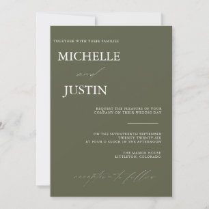  Modern Simple Minimalist Wedding   Invitation