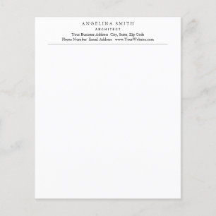 Modern Simple Minimalist White Professional