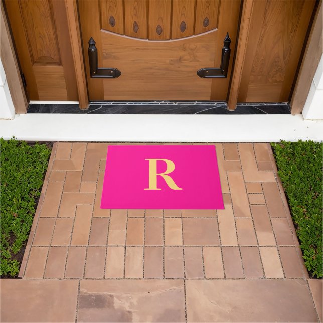 Modern Simple Monogram  Doormat (Outdoor)
