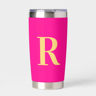 Modern Simple Monogram Insulated Tumbler