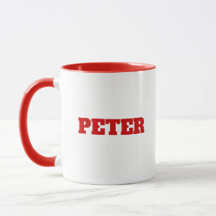 Modern Simple Monogram personalised custom name Mug