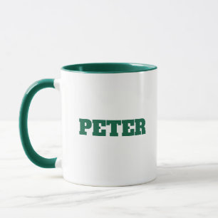 Modern Simple Monogram personalised custom name Mug
