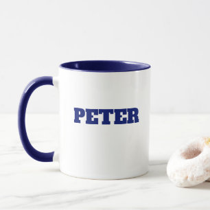 Modern Simple Monogram personalised name Mug