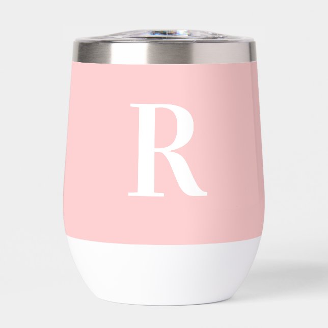 Modern Simple Monogram Pink (Front)