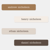 Modern Simple Neutral Waterproof Name Labels