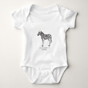 Modern Simple Party Animal 1st Birthday Baby Bodys Baby Bodysuit