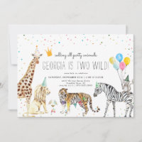 Modern Simple Party Animal Invitation