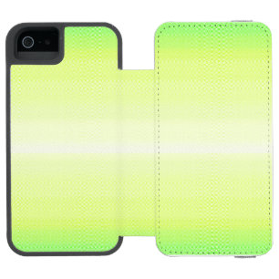 Modern Simple Pastel Green blue Colourful Gradient Incipio Watson™ iPhone 5 Wallet Case