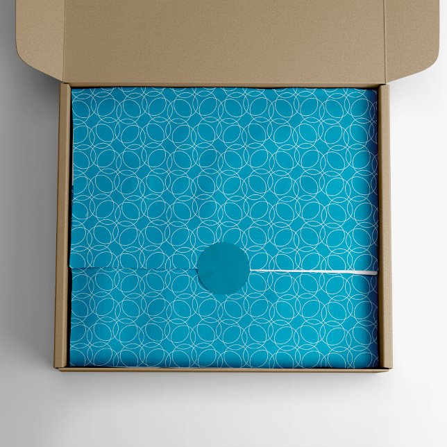 Modern Simple Pattern Tissue Paper (Blue Tissue Paper)