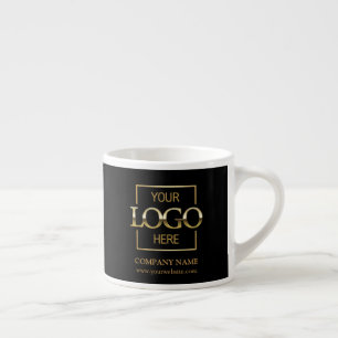 Modern Simple Personalised Company Branding Logo Espresso Cup