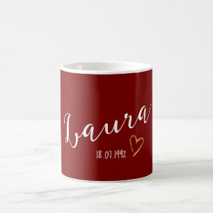 Modern Simple Personalized Gift Name  Coffee Mug