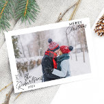 Modern Simple Photo Christmas Card<br><div class="desc">Modern Simple Photo Christmas Card</div>