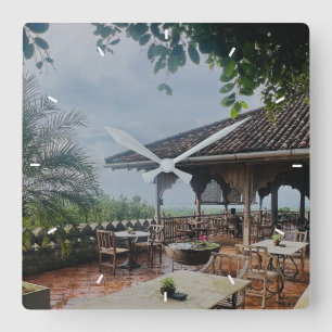 Modern simple Photo Mint Simple Lovely Gift Square Wall Clock
