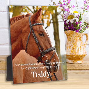 Modern Simple Photo Sympathy Remember Memorial Plaque