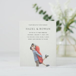 Modern Simple Photo Wedding Invitation