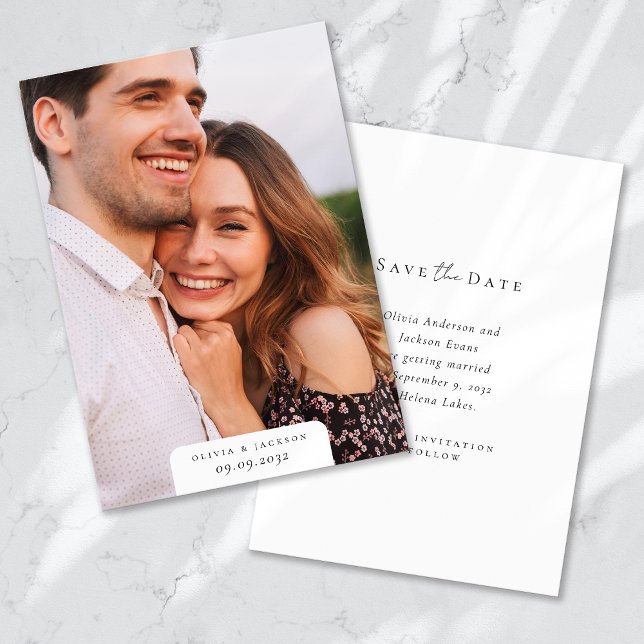 Modern Simple Photo Wedding Save The Date (Creator Uploaded)