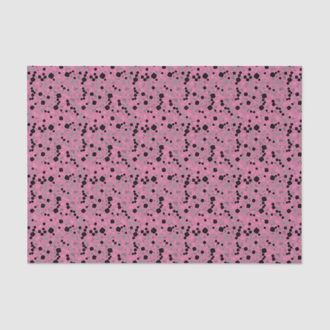 Modern Simple Pink Terrazzo Tissue Paper (Front)