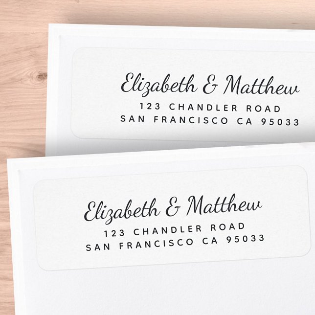 Modern Simple Playful Chic Minimal Return Address Label (Creator Uploaded)