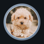 Modern Simple Playful Elegant Chic Paw Pet Photo Magnet<br><div class="desc">This simple and classic design is composed of sans serif typography and add a custom photo of your pet.</div>