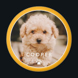 Modern Simple Playful Elegant Chic Paw Pet Photo Magnet<br><div class="desc">This simple and classic design is composed of sans serif typography and add a custom photo of your pet.</div>