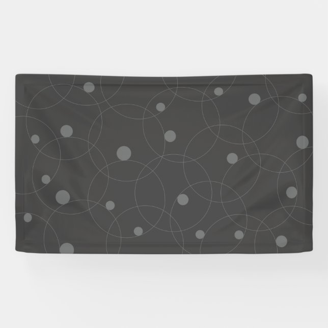 Modern, simple, playful, fun pattern of circles banner (Horizontal)