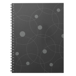 Modern, simple, playful, fun pattern of circles notebook