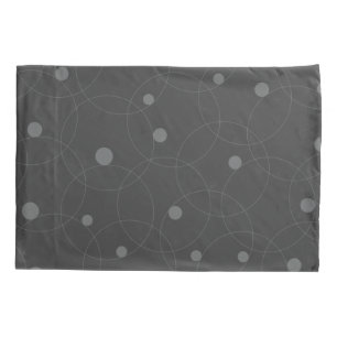 Modern, simple, playful, fun pattern of circles pillowcase