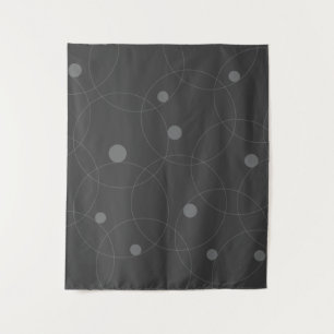 Modern, simple, playful, fun pattern of circles tapestry